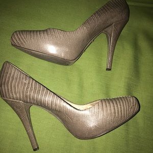 Steve Madden Mock Croc and Snakeskin High Heels
